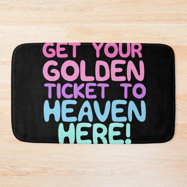Item preview, Get your golden ticket to heaven pink vintage designed and sold by Scoopivich.