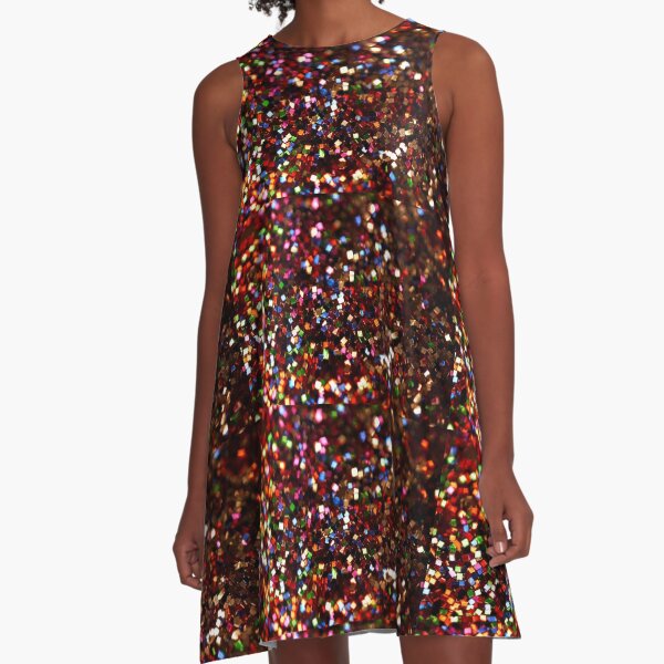 Glitter A-Line Dress