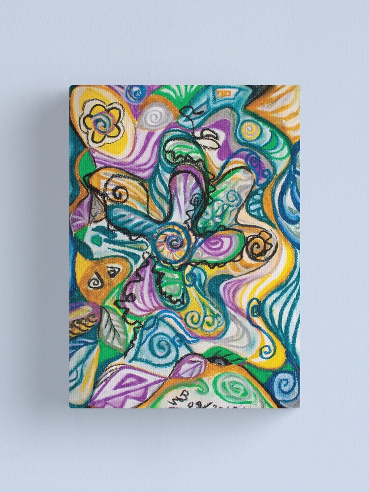 Alternate view of multicolored abstract composition Canvas Print