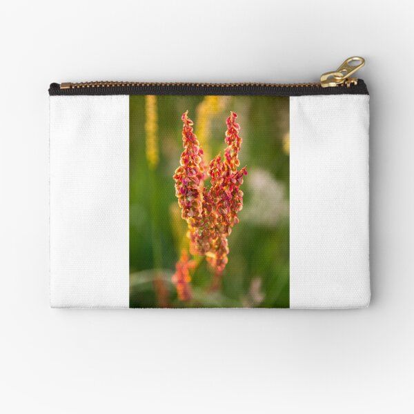 Wild pink flowers from Meadow flower collection Zipper Pouch