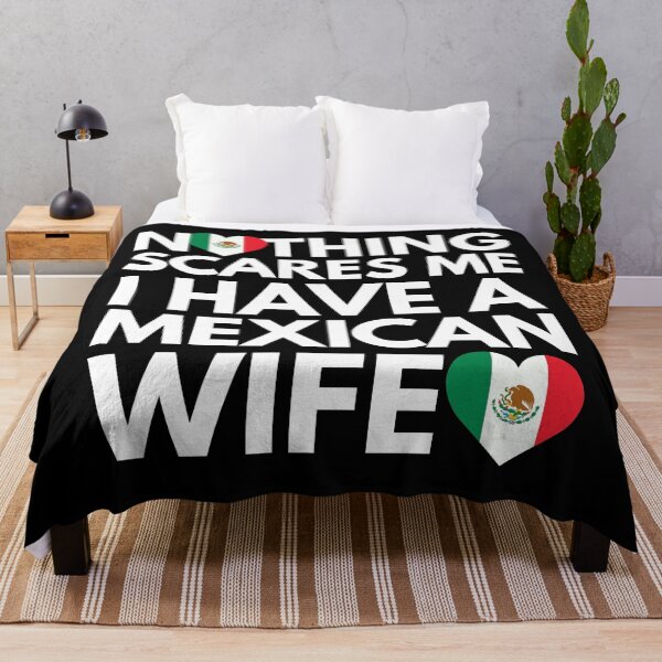 Item preview, Nothing Scares Me, I Have Mexican Wife designed and sold by HelloFromAja.