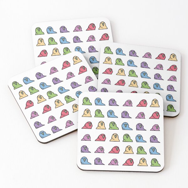 Item preview, PartyParrot Tile (white) designed and sold by TFeldDesign.