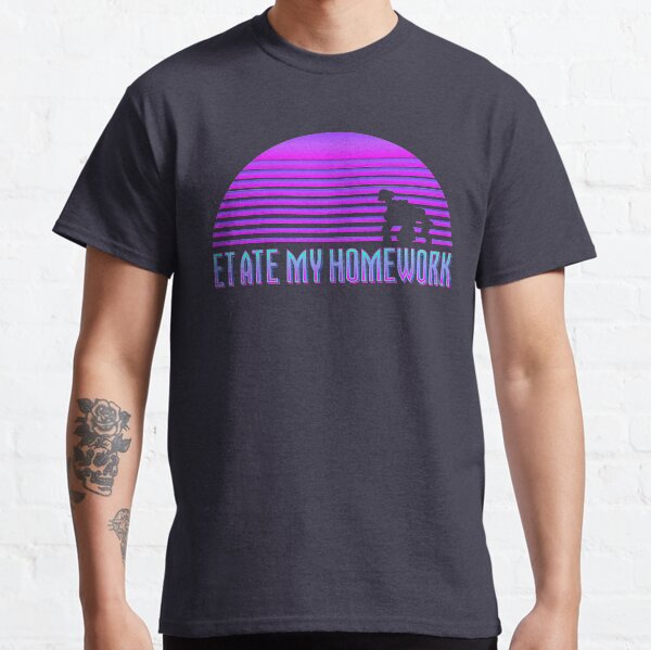 ET Ate my Homework (Vaporwave) Classic T-Shirt