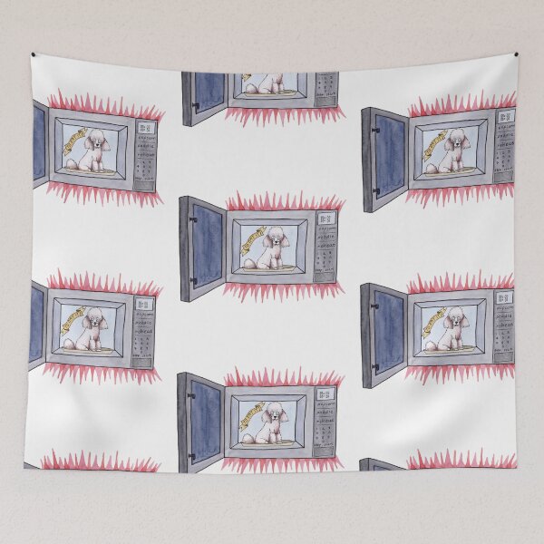 Item preview, Microwave Poodle designed and sold by Gabrielle Stratmann.