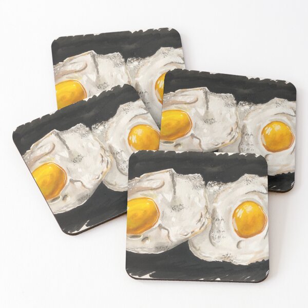 Item preview, pen and ink breakfast eggs designed and sold by Nicole Weyer.