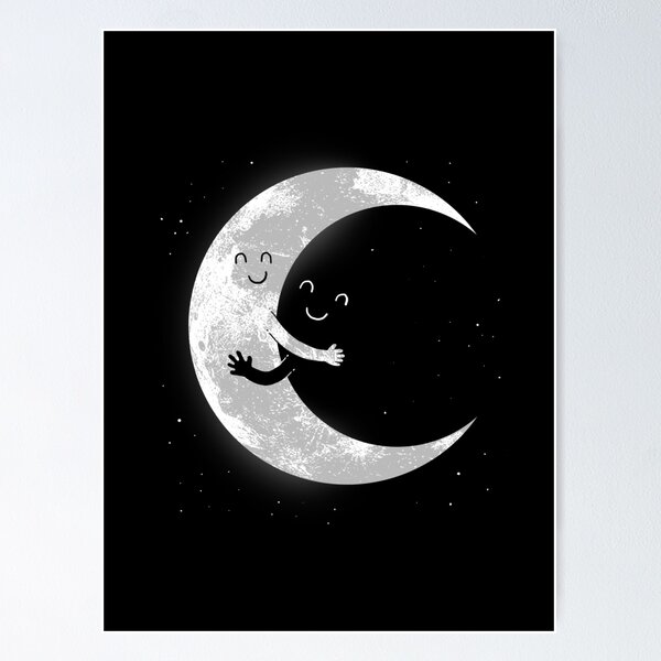 Moon Hug Poster