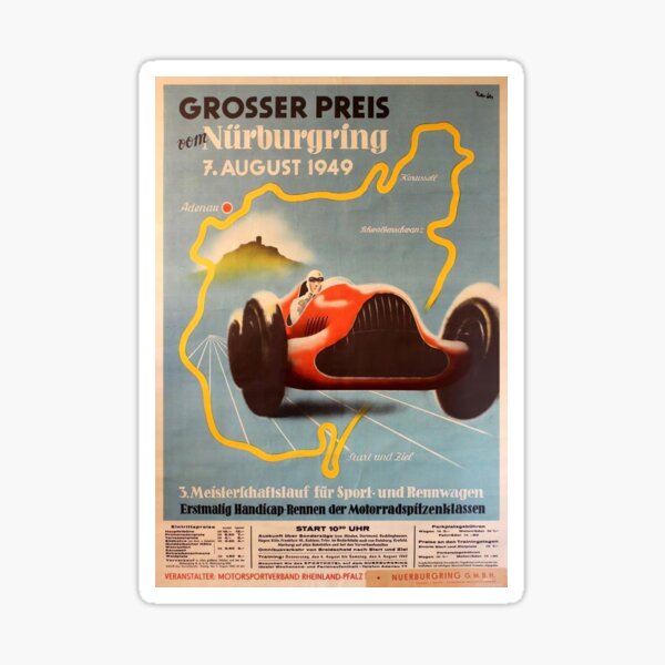 "Nurburgring" Sticker for Sale by Jordan0001 | Redbubble