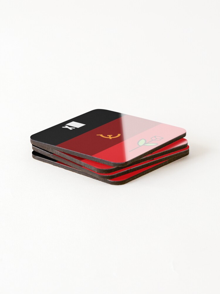 Thumbnail 4 of 5, Coasters (Set of 4), Left Unity designed and sold by Probing.