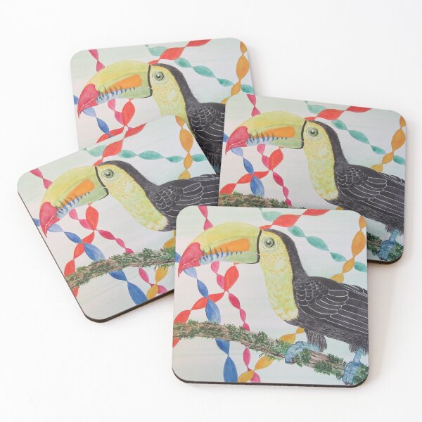 Item preview, Toucan with color garlands designed and sold by AlinaGordon.
