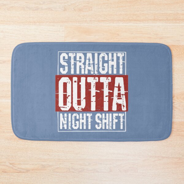 Item preview, Straight Outta Night Shift Funny Gift for RG Nurse Doctor or Medical Student  designed and sold by alenaz.
