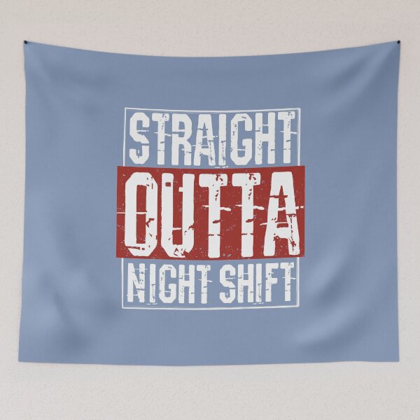 Item preview, Straight Outta Night Shift Funny Gift for RG Nurse Doctor or Medical Student  designed and sold by alenaz.
