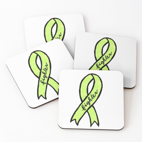 Item preview, lime green awareness ribbon designed and sold by Paige Harken Design.