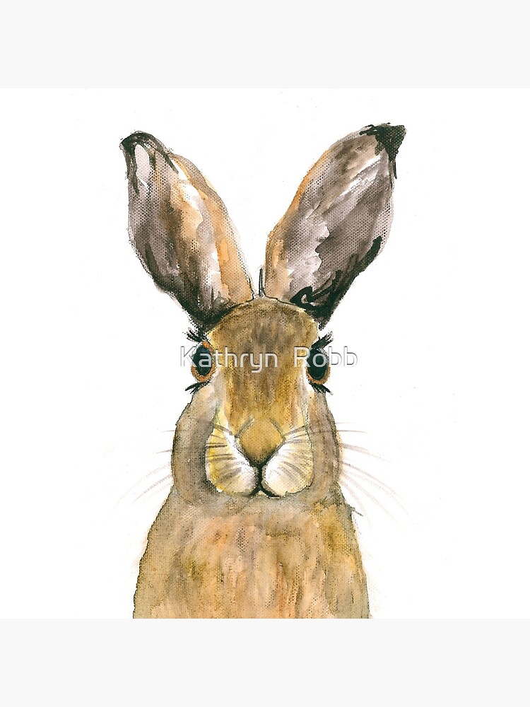 Watercolour Rabbit by KathrynRobb