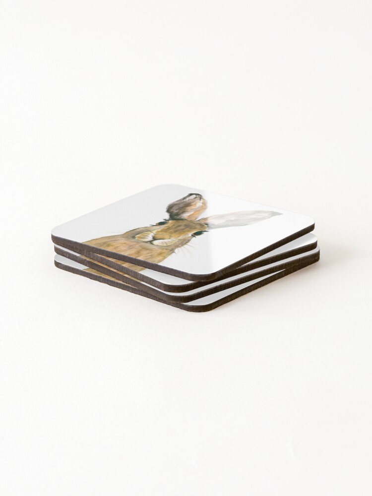 Alternate view of Watercolour Rabbit Coasters (Set of 4)