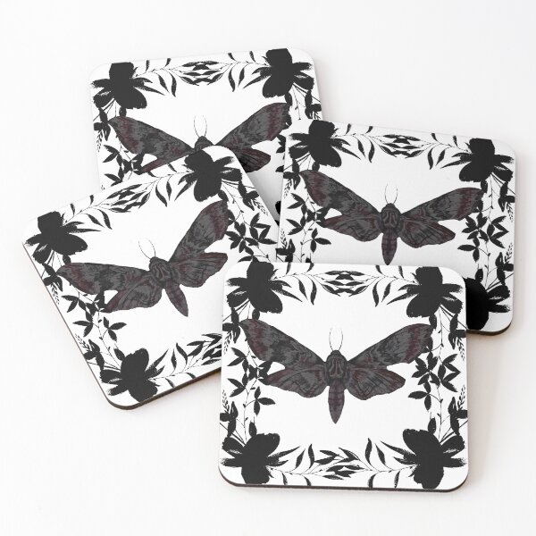 Item preview, Moth and Flowers designed and sold by raintheworld ..