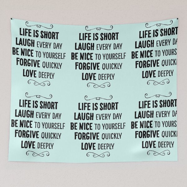 Item preview, Life Is Short Anti Stress Lifestyle Wisdom Good Advice Gift designed and sold by peter2art.