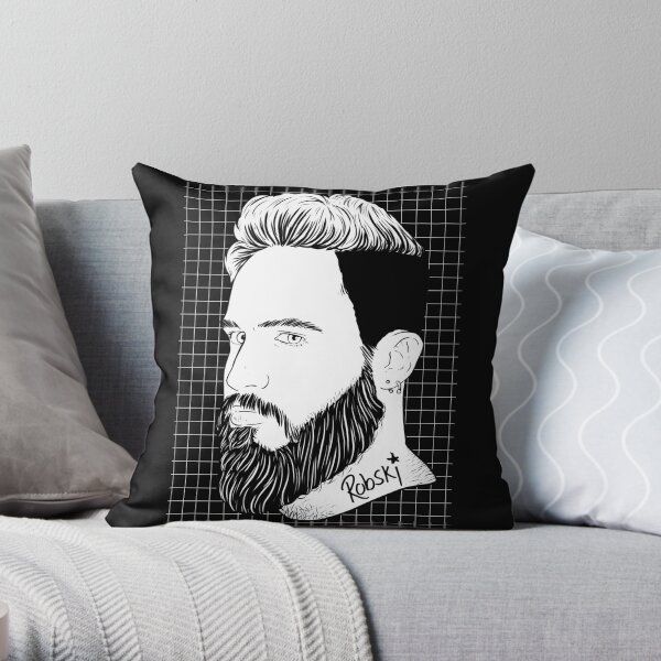XcentricGemini - B&W Throw Pillow