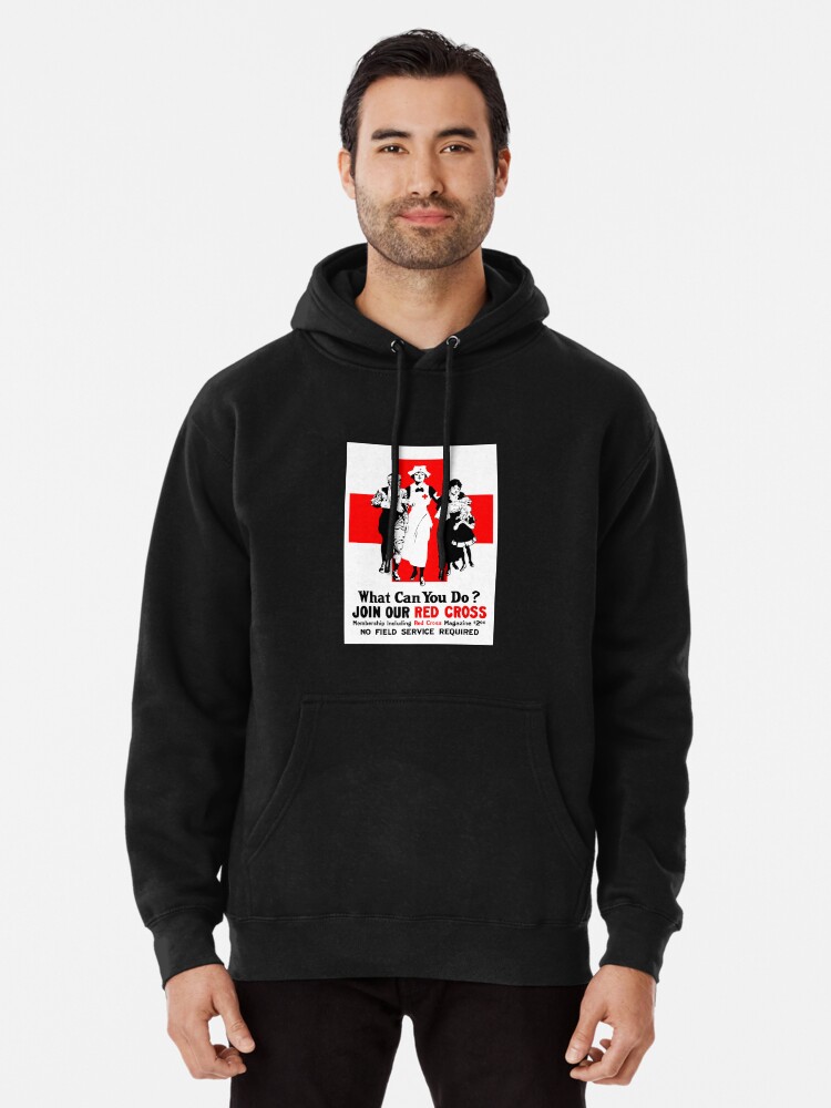 red cross hoodie