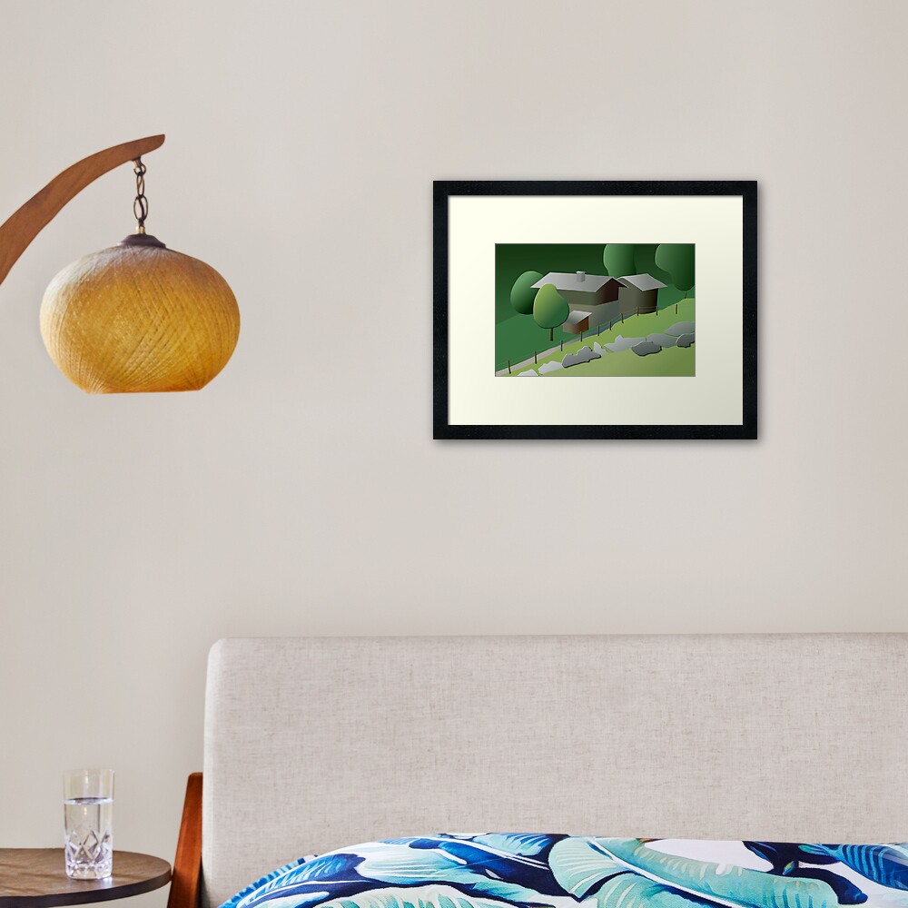 Once upon a time in Ballenberg Framed Art Print