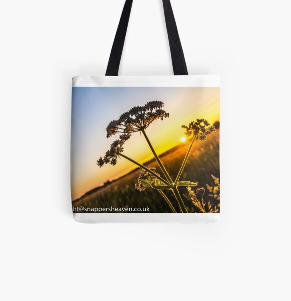 Cowslip at sunset from Meadowflower Collection All Over Print Tote Bag