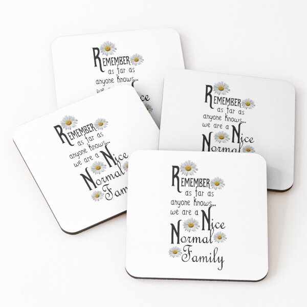 Item preview, As Far as as Anyone Knows We are a Nice Normal Family Funny Art Witty Decor A074 designed and sold by byNicol.