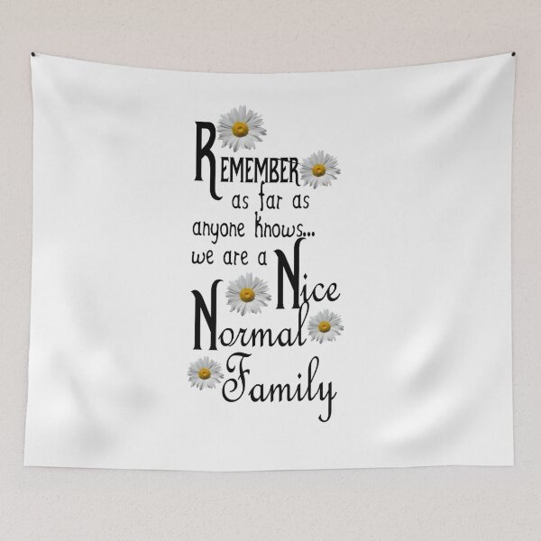 Item preview, As Far as as Anyone Knows We are a Nice Normal Family Funny Art Witty Decor A074 designed and sold by byNicol.