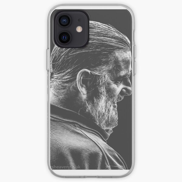 Street Photography - longhaird bearded man iPhone Soft Case