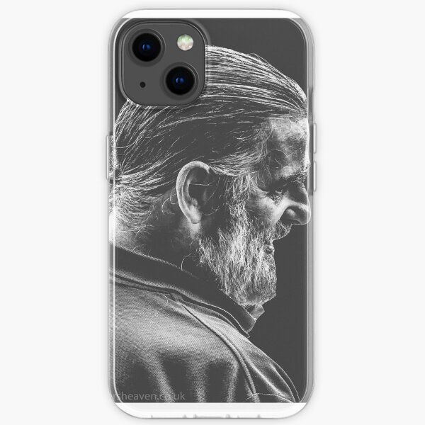 Street Photography - longhaird bearded man iPhone Soft Case