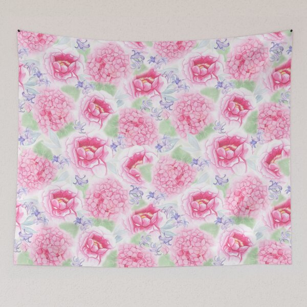 Item preview, pink flowers designed and sold by minyanna.