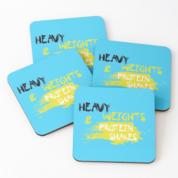 Item preview, Heavy Weights & Protein Shakes - Gym gift for Fitness Lover designed and sold by IslandLakeTree.