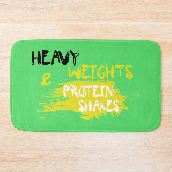 Item preview, Heavy Weights & Protein Shakes - Gym gift for Fitness Lover designed and sold by IslandLakeTree.