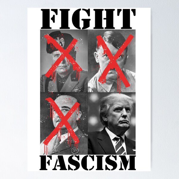 Vista previa del artículo con la obra «Luchar contra el fascismo», diseñado y vendido por Anon Shop.