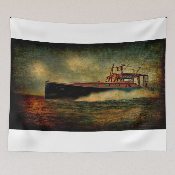 Item preview, Vintage Ernest Hemingway Pilar Boat in Key West designed and sold by artBeatandSoul.