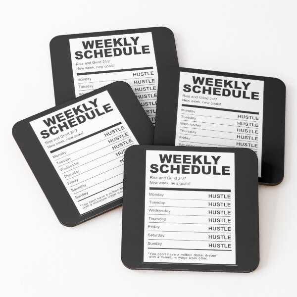 Item preview, Weekly Schedule designed and sold by jaygraham.