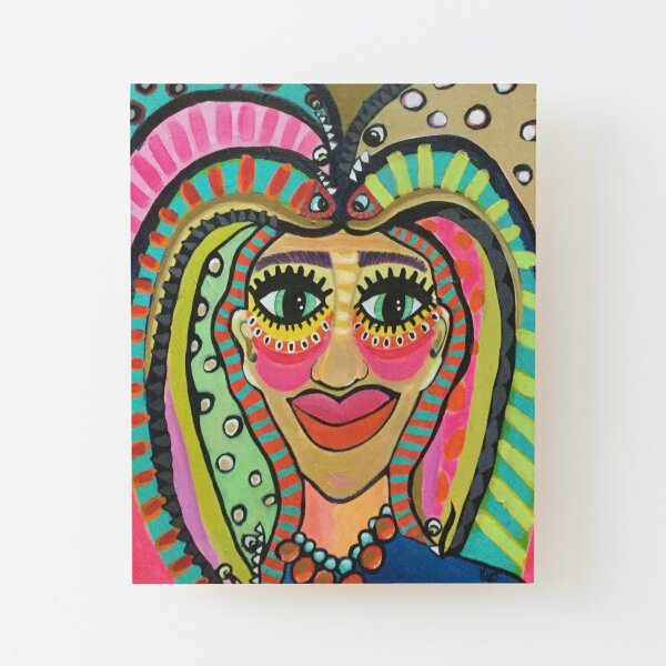Dreadlocks Wood Mounted Print