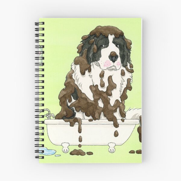 Item preview, Bath Time For Muddy Puppy designed and sold by S.O.S.  Terre-neuve Québec Newf Rescue.