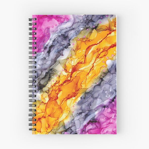 Item preview, Golden Eggplant: Original Abstract Alcohol Ink Painting designed and sold by herzart.