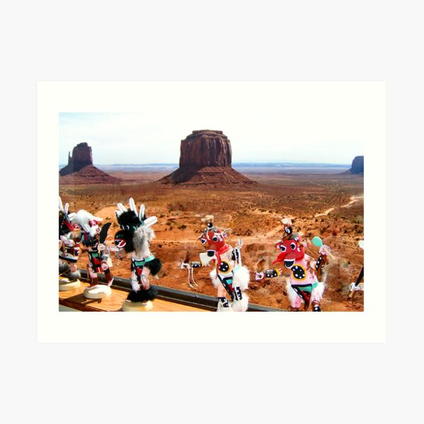 Kachinas Dance by the Mittens Art Print