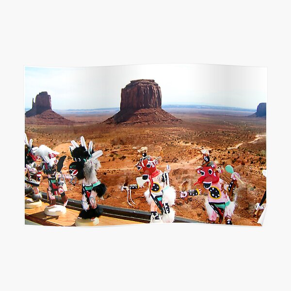 Kachinas Dance by the Mittens Poster