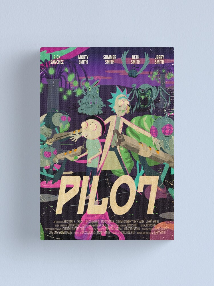Alternate view of Rick and Morty - Pilot Poster Canvas Print