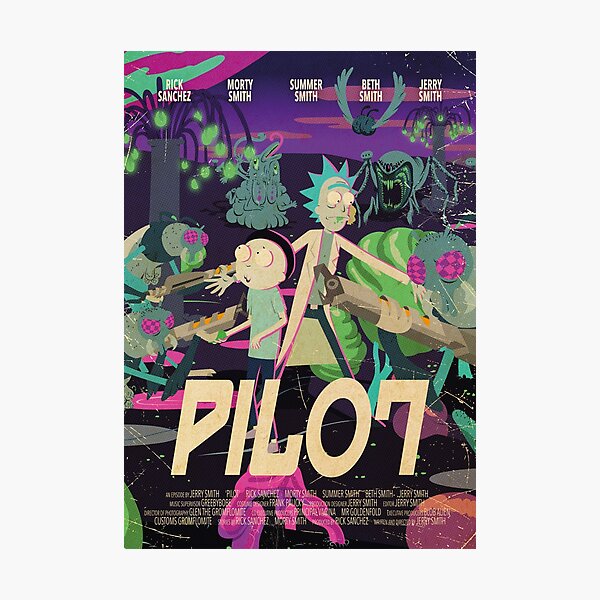 Rick and Morty - Pilot Poster Photographic Print