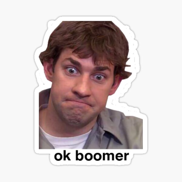 The Boomer Stickers Redbubble - ok boomer roblox id loud