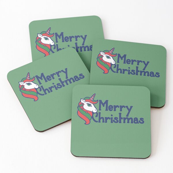 Item preview, Merry Christmas Unicorn designed and sold by FrictionMaxxing.