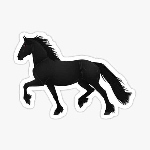 Item preview, Trotting Friesian - Equine Rampaige designed and sold by equinerampaige.