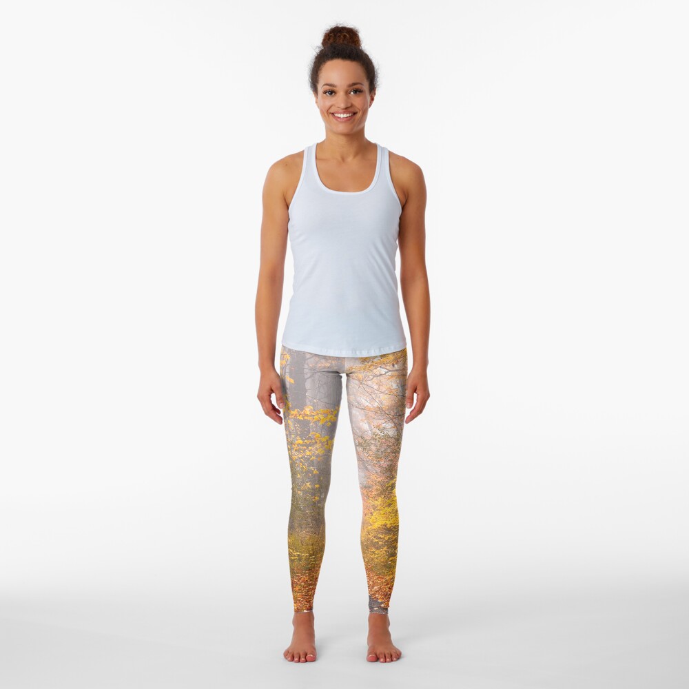 Road in Autumn Mist Leggings