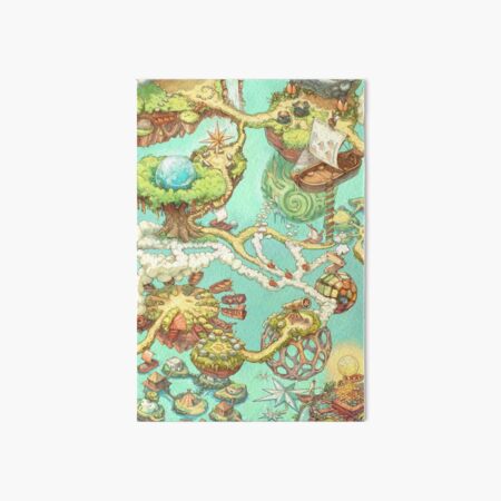 Map of the Contributopia notebooks (square version) Art Board Print