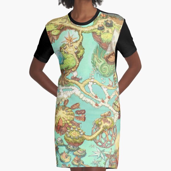 Map of the Contributopia notebooks (square version) Graphic T-Shirt Dress