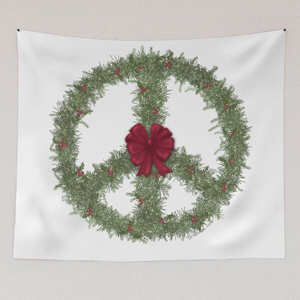 Item preview, Evergreen Peace Wreath designed and sold by Stacy Mitchell.