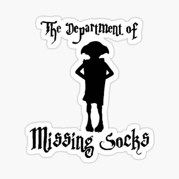 Department of missing socks Sticker