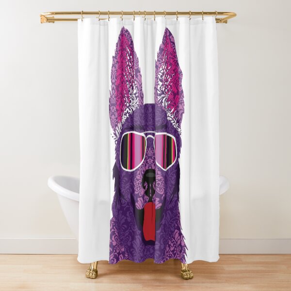 Elvis the Alsatian Shower Curtain